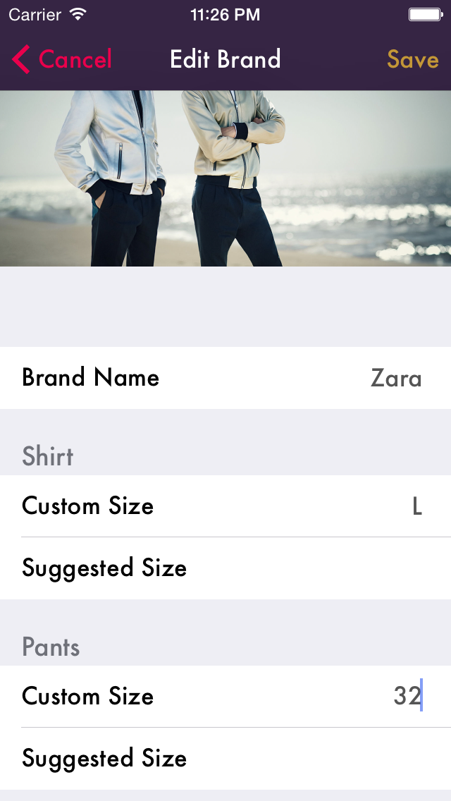 shopoholic app screenshot brand page